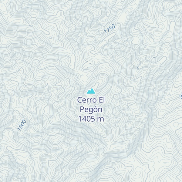 Map of Cerro El Pegón