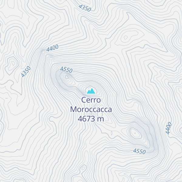 Map of Cerro Moroccacca