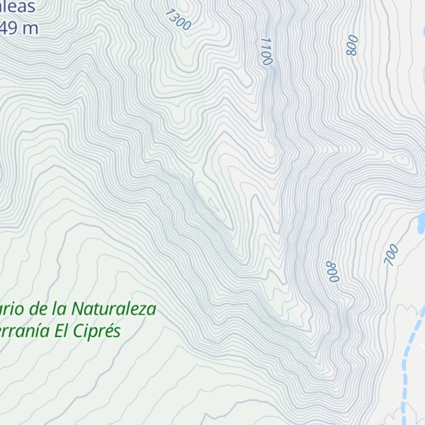 Map of Cerro Punta El Chorrillo