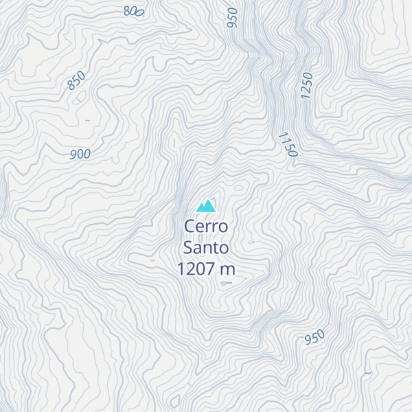 Map of Cerro Santo