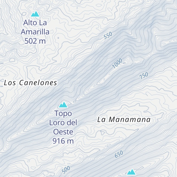 Map of Mesa del Loro