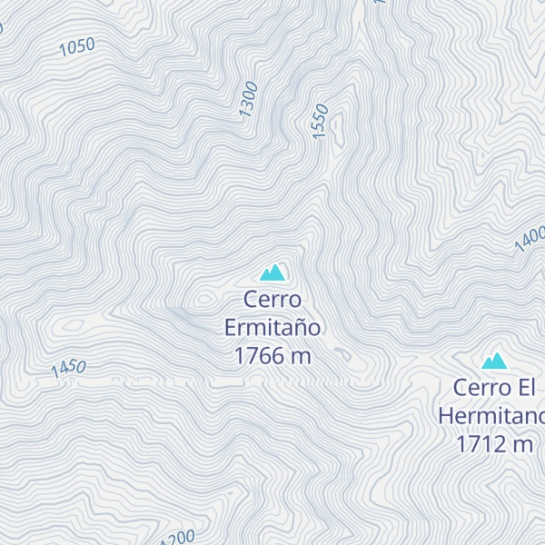 Map of Cerro Ermitaño