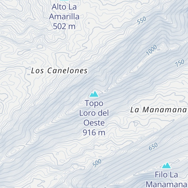 Map of Topo Loro del Oeste