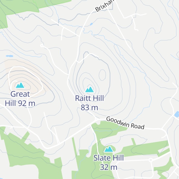Map of Raitt Hill
