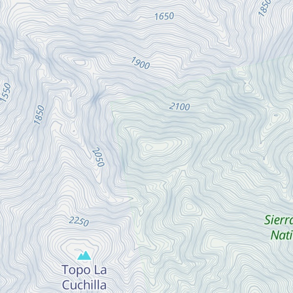 Map of Cerro Quebradón