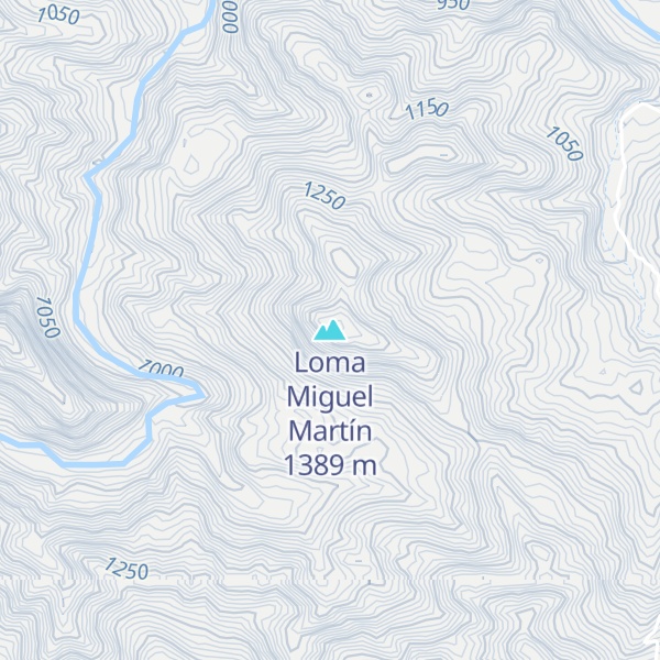 Map of Loma Miguel Martín