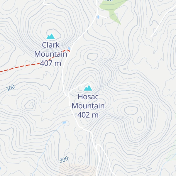 Map of Hosac Mountain
