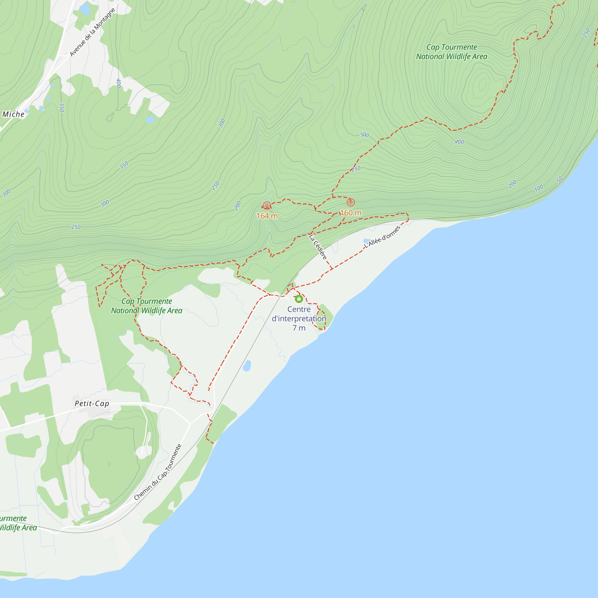 Centre d'interpretation map