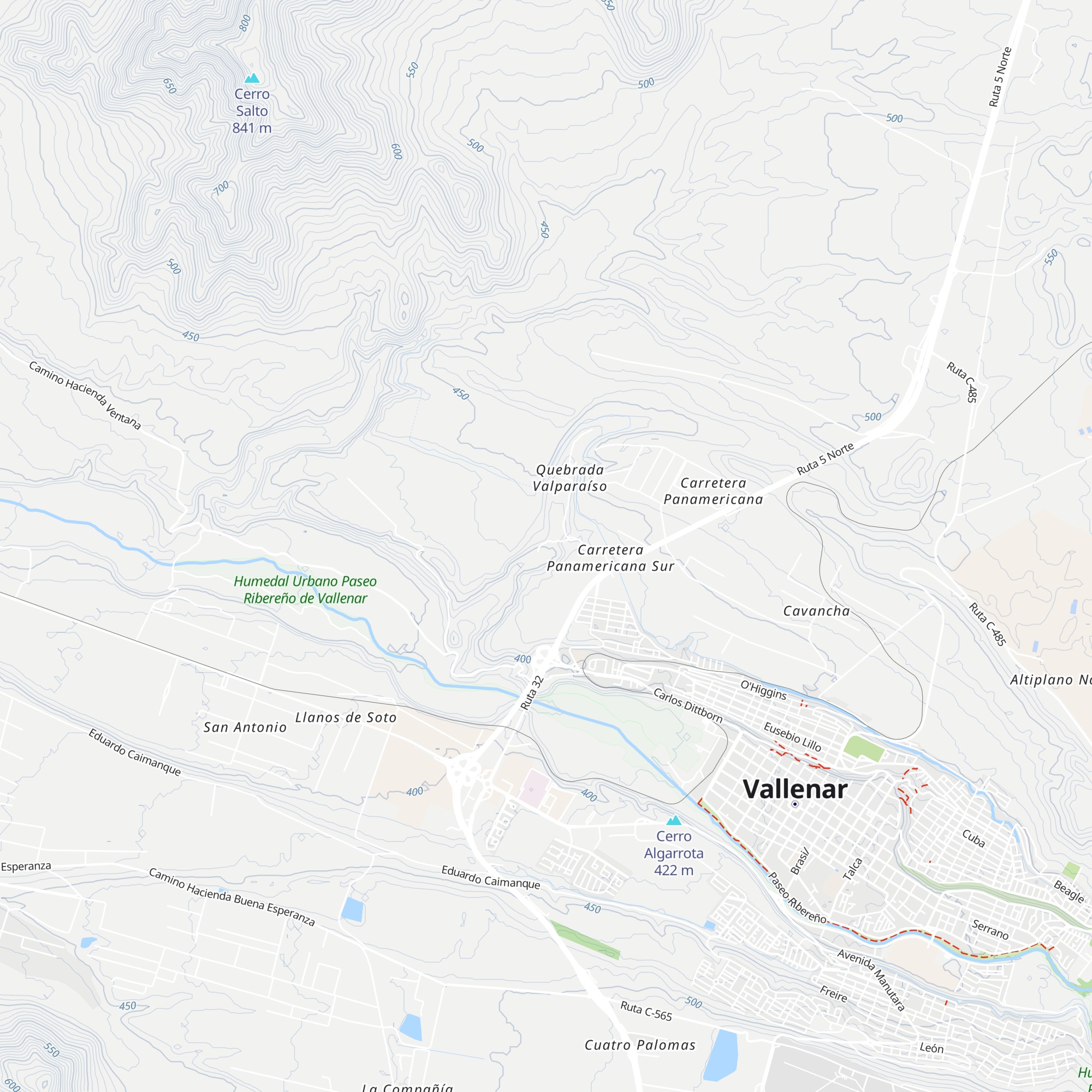 Cabañas Licanantay map