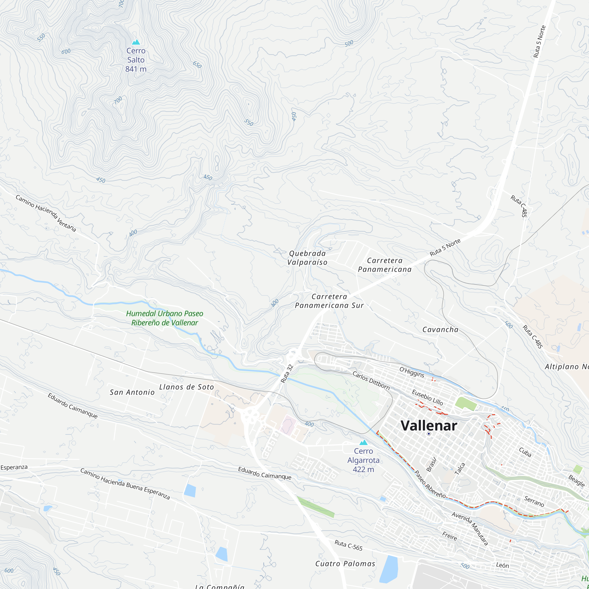 Cabañas Licanantay map