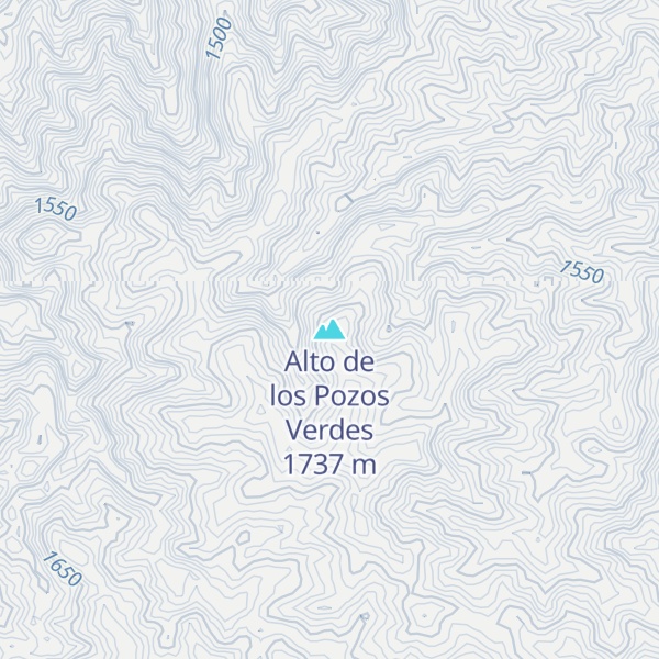 Map of Alto de los Pozos Verdes