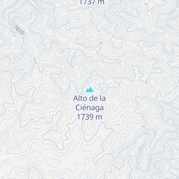 Map of Alto de la Ciénaga