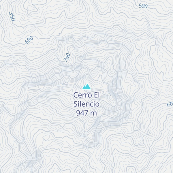 Map of Cerro El Silencio