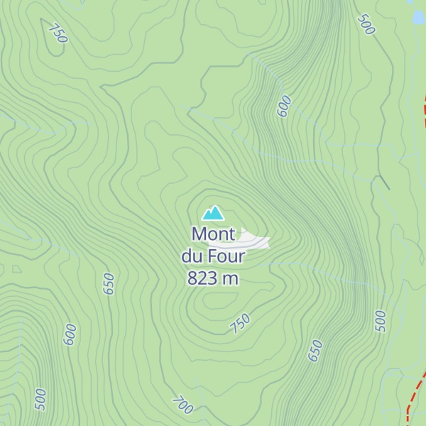 Map of Mont du Four