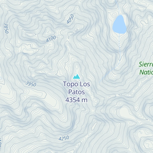 Map of Topo Los Patos