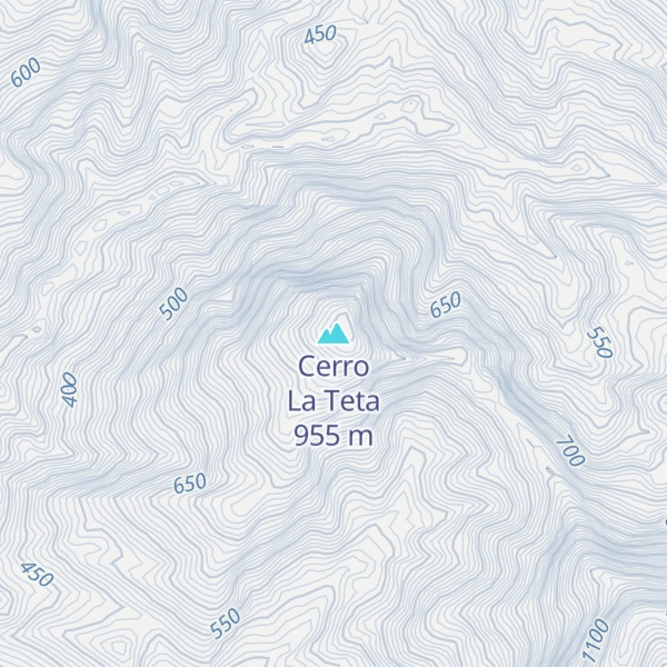 Map of Cerro La Teta
