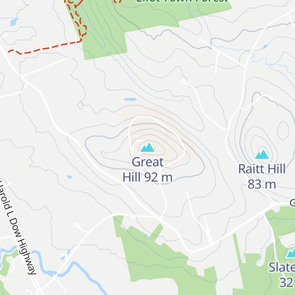 Map of Great Hill