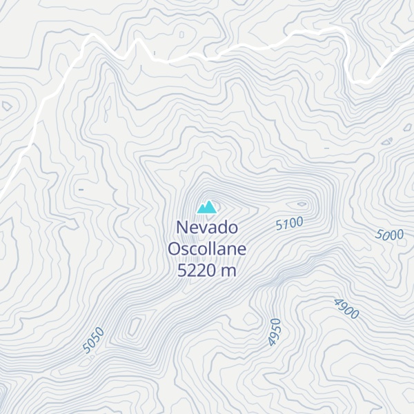 Map of Nevado Oscollane