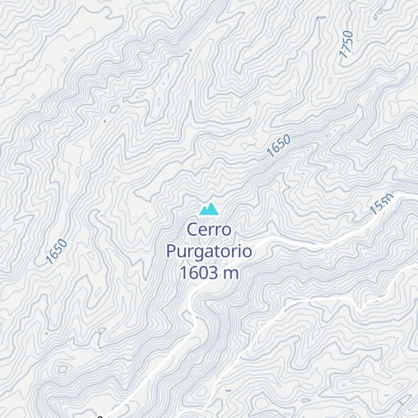 Map of Cerro Purgatorio