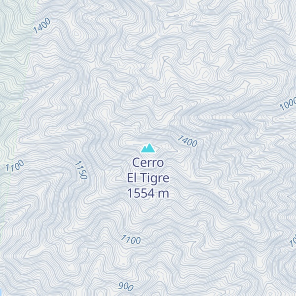 Map of Cerro El Tigre