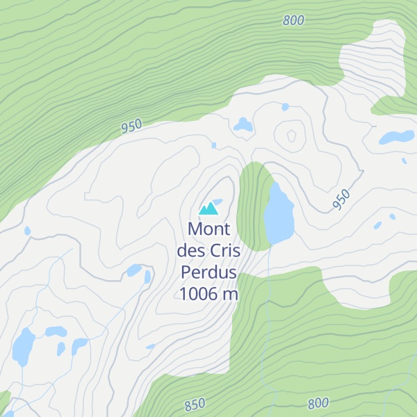 Map of Mont des Cris Perdus