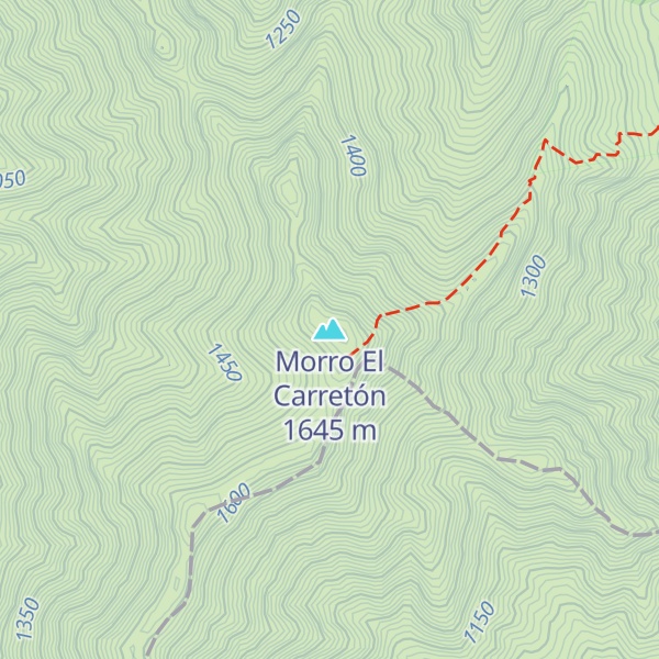 Map of Morro El Carretón