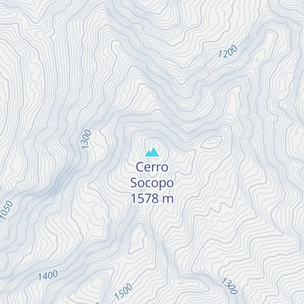 Map of Cerro Socopo