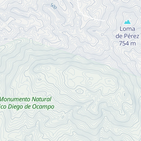 Map of Loma del Peñón