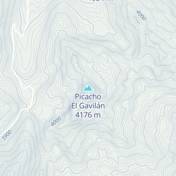 Map of Picacho El Gavilán