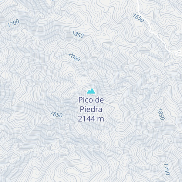 Map of Pico de Piedra