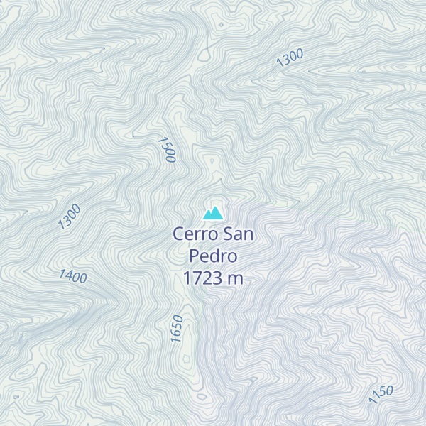 Map of Cerro San Pedro
