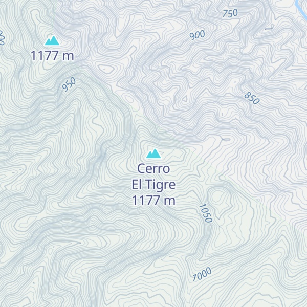 Map of Cerro El Tigre