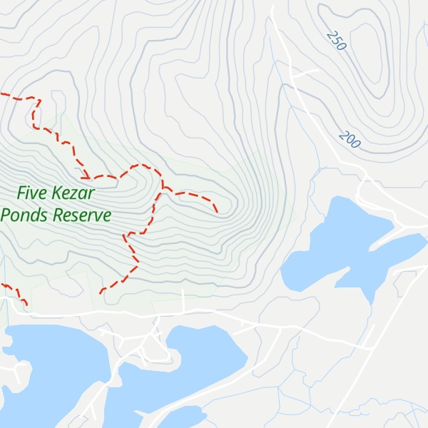 Map of Jewett Pond Hill