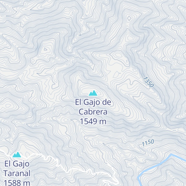 Map of El Gajo de Cabrera