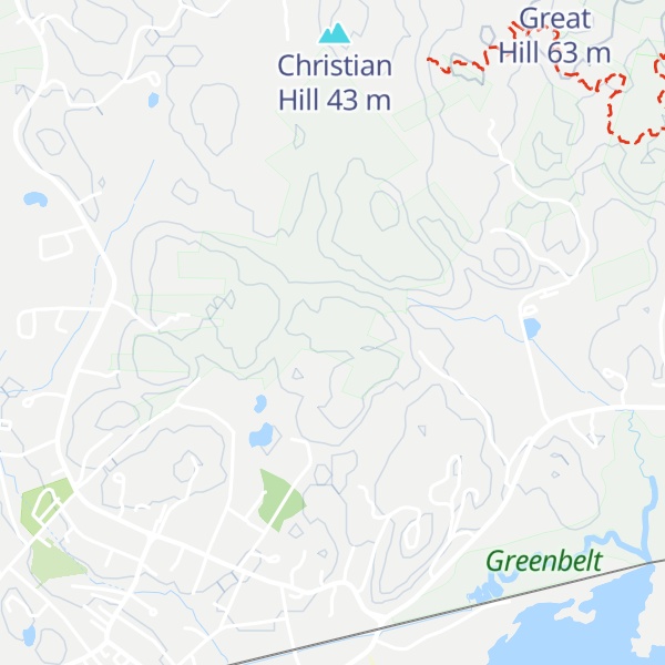Map of Woodbury Hill