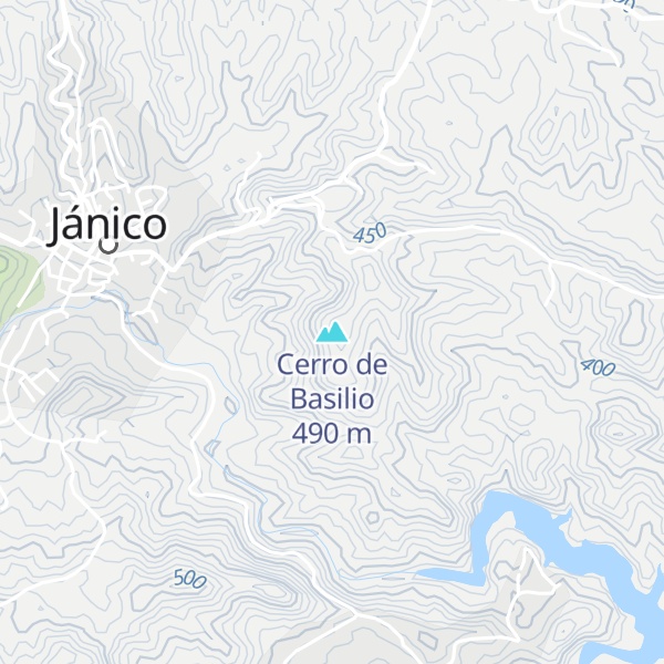 Map of Cerro de Basilio