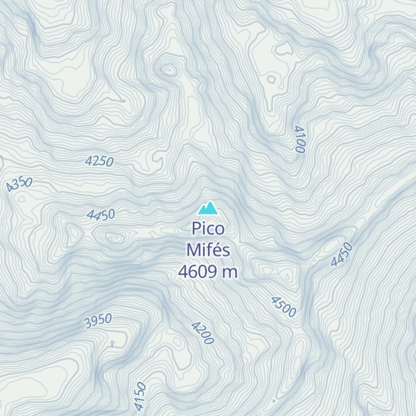 Map of Pico Mifés