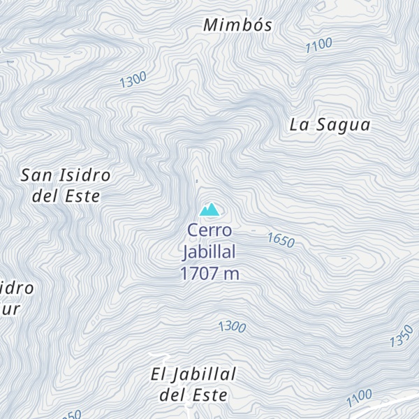 Map of Cerro Jabillal