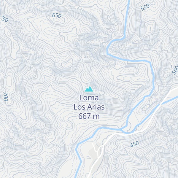 Map of Loma Los Arias
