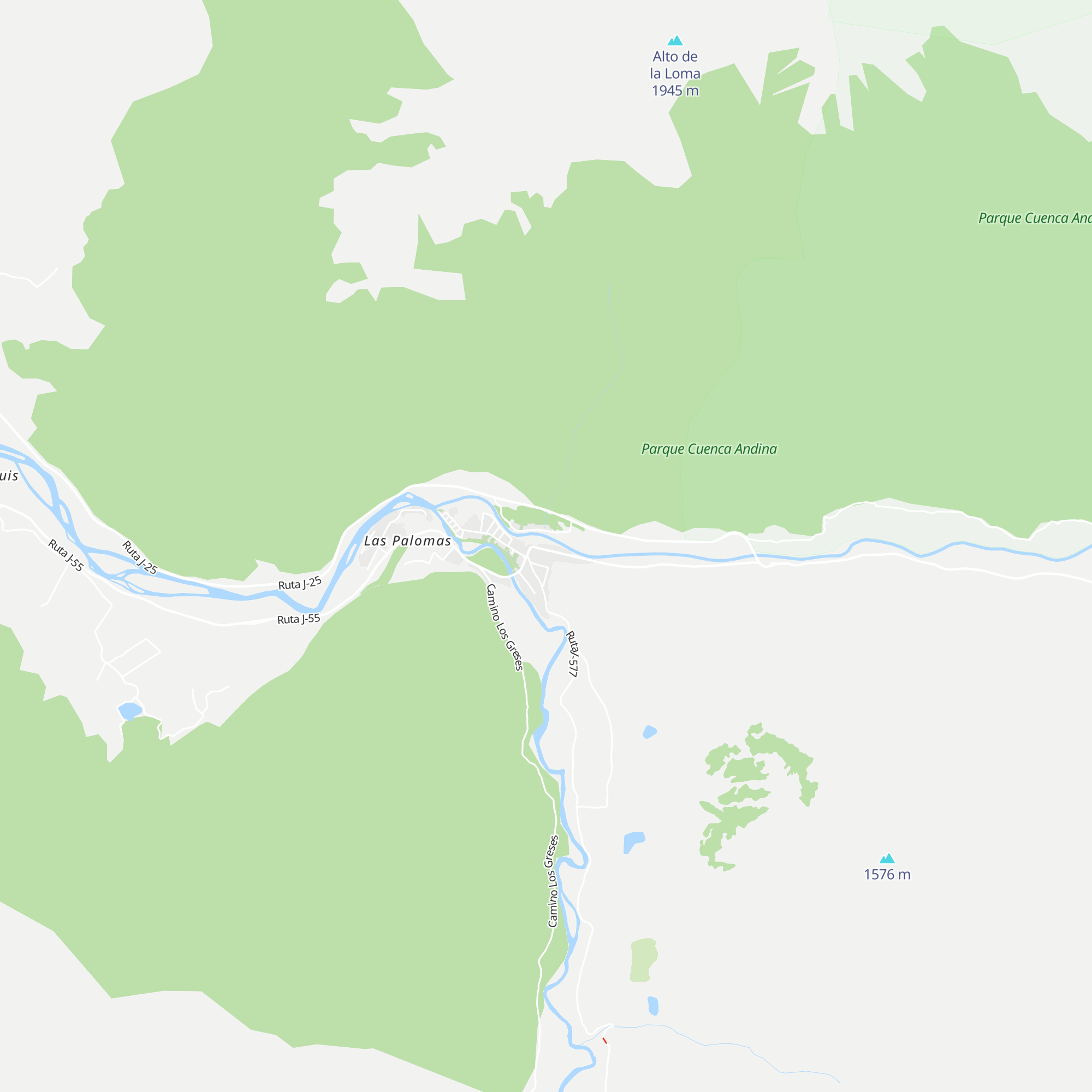 Cabañas Claudia map