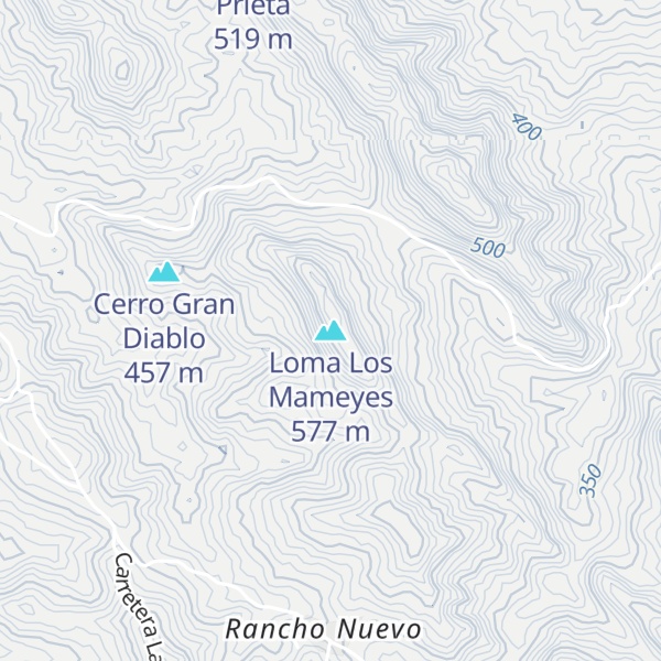 Map of Loma Los Mameyes