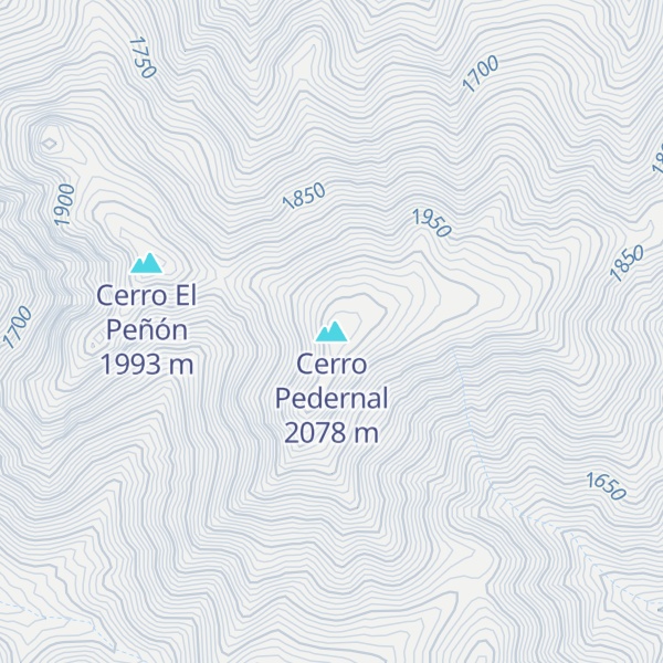 Map of Cerro Pedernal