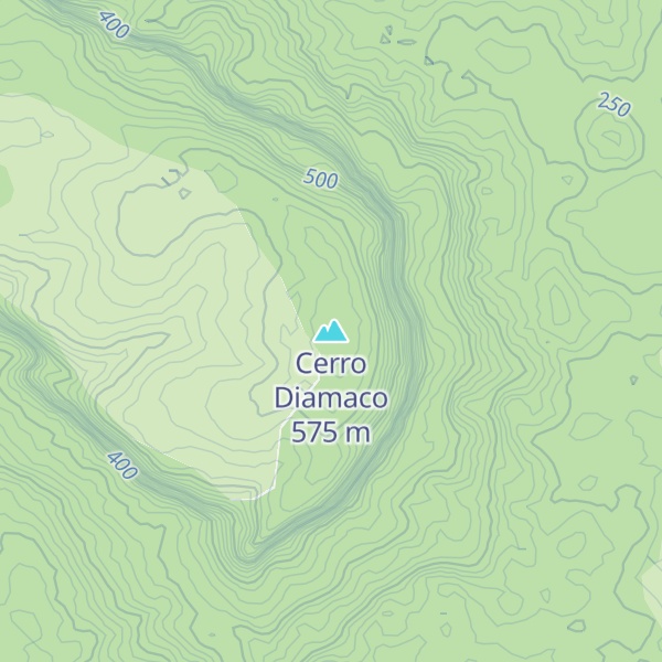Map of Cerro Diamaco