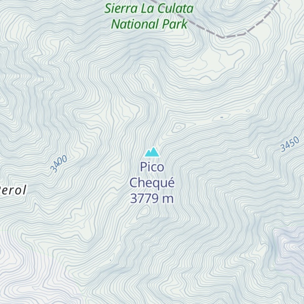 Map of Pico Chequé
