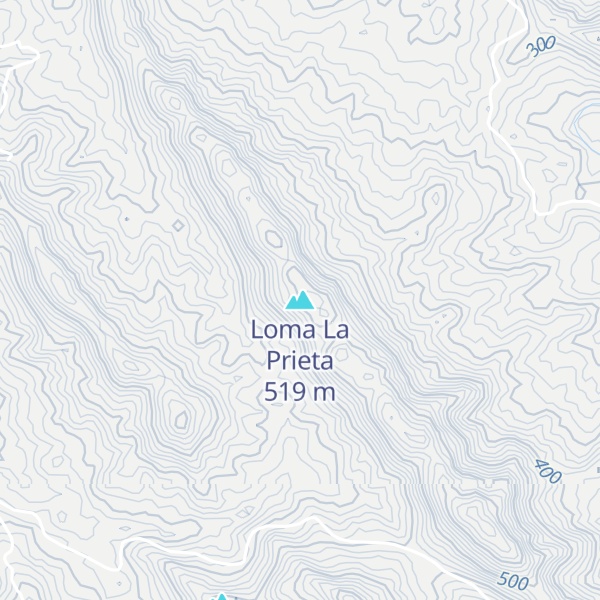 Map of Loma La Prieta