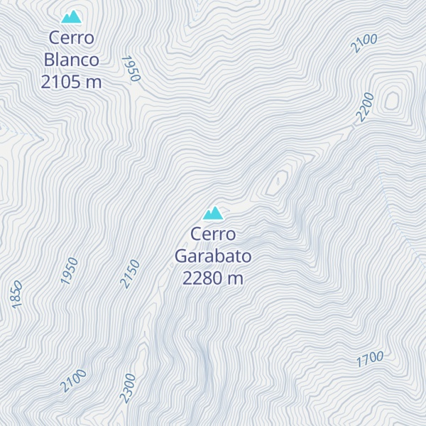 Map of Cerro Garabato
