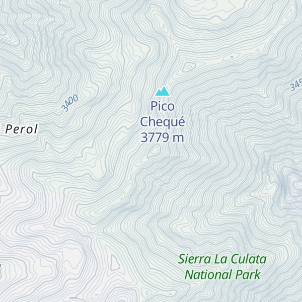 Map of Pico El Perol