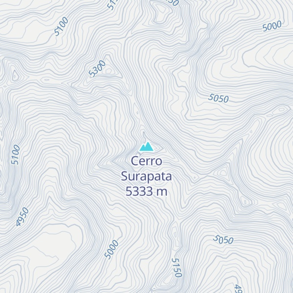 Map of Cerro Surapata