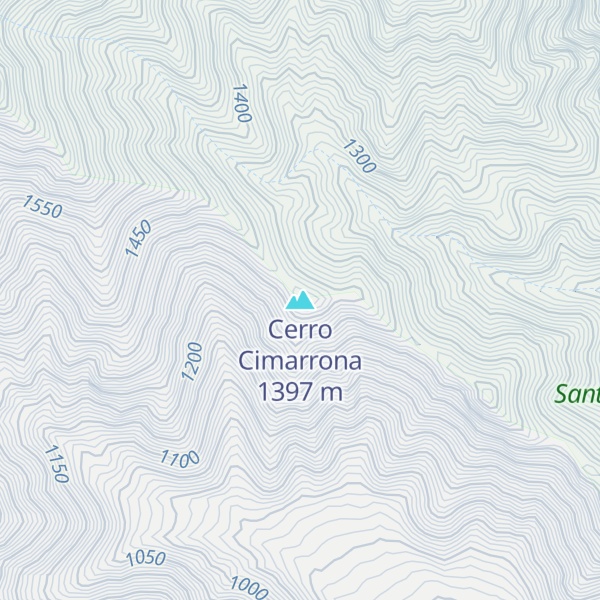 Map of Cerro Cimarrona