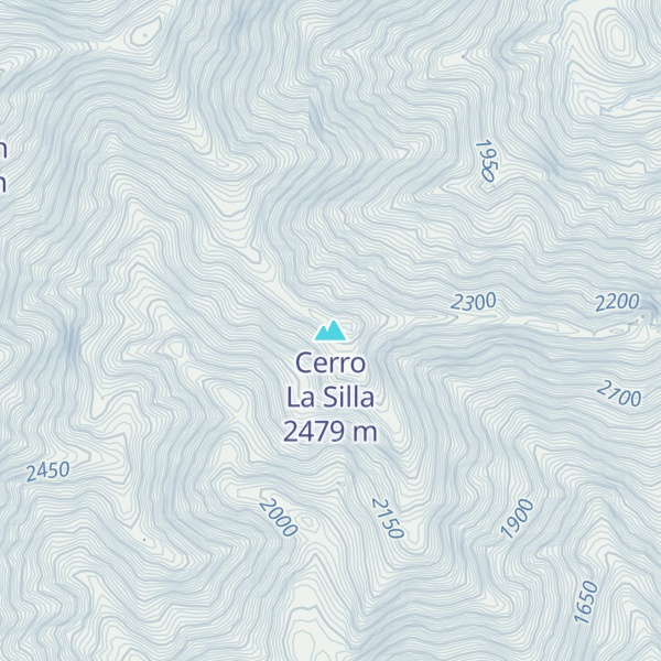 Map of Cerro La Silla